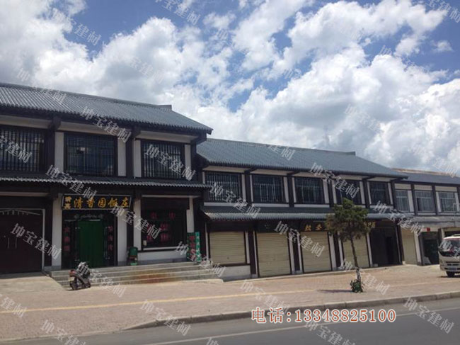 仿古樹脂瓦打造特色旅游復(fù)古街區(qū),效果杠杠滴！