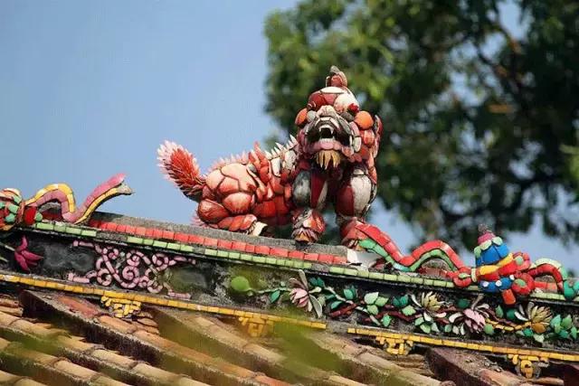 潮州嵌瓷，屋頂生花
