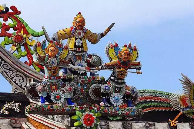 潮州嵌瓷，屋頂生花
